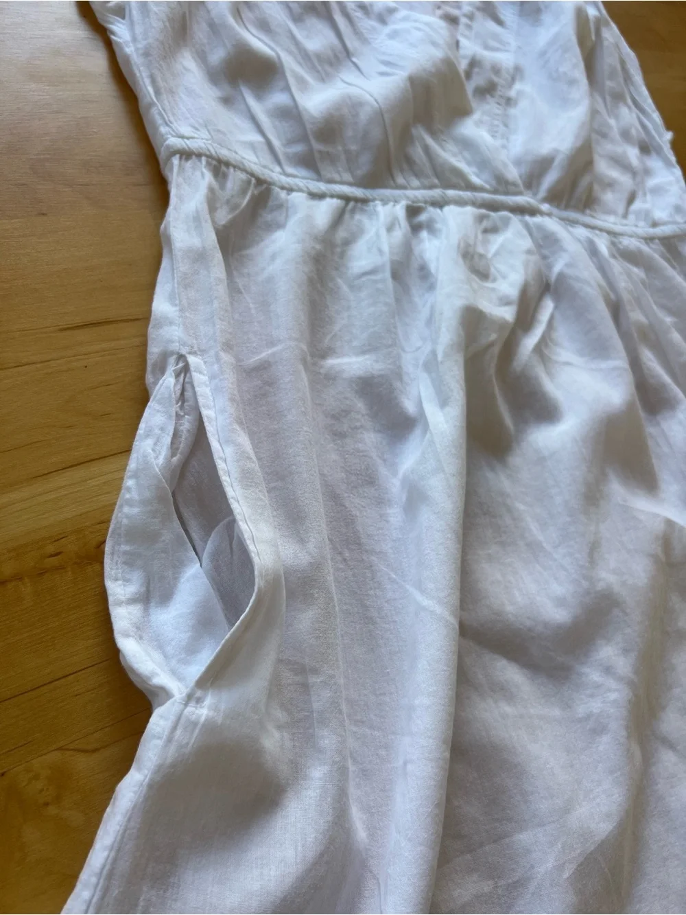 Ralph Lauren White Sleeveless V-Neck Mini Dress